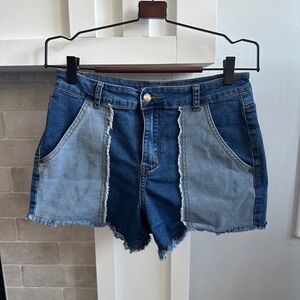 Bebe high rise Denim Two-Tone Women's Shorts
